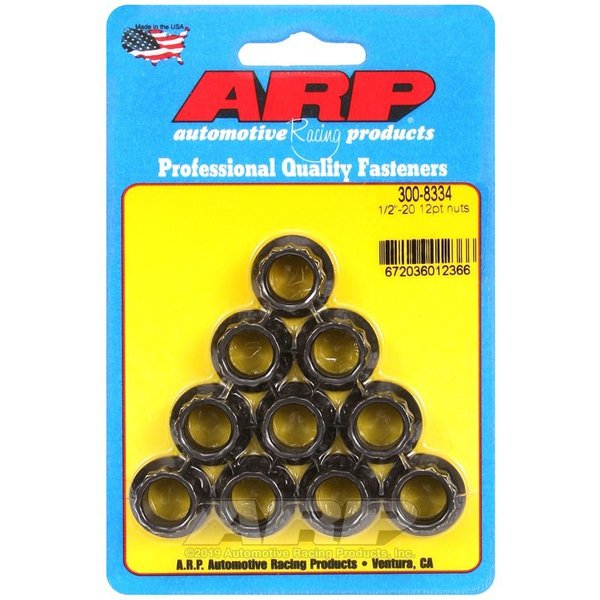 Arp 1/2-20 12PT NUT KIT 300-8334